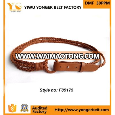 Yiwu market belt ladies belts plus size braided belt for dresses